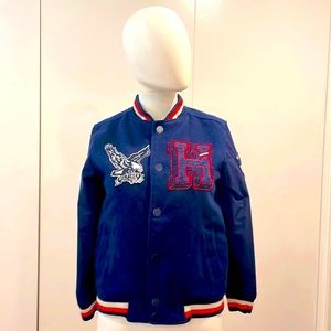 Vintage Tommy Hilfiger Navy/Red Bomber SzSm
